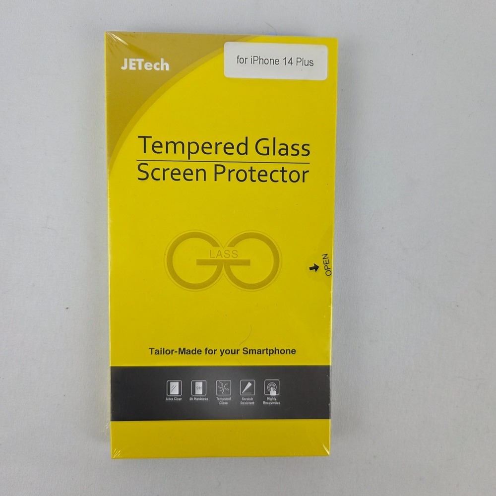JETech Full Coverage Screen Protector for iPhone 14 Plus 6.7-Inch, 3-pack